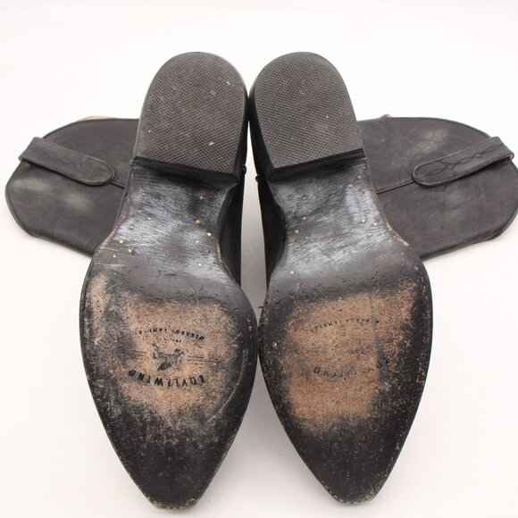 Idyllwind Western Cowgirl Boot Women's Size 7.5 B Black Distressed Leather - Picture 7 of 10